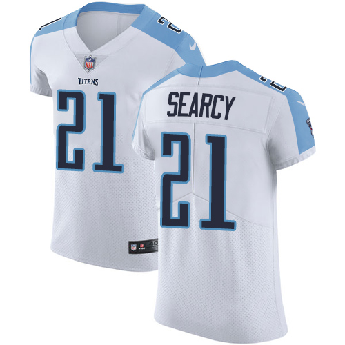Men's Nike Tennessee Titans #21 Da'Norris Searcy White Vapor Untouchable Elite Player NFL Jersey