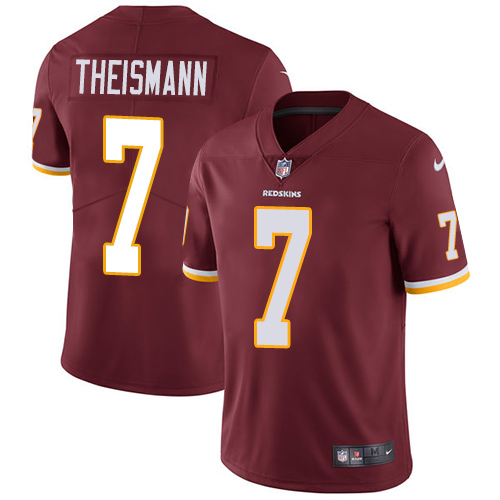 Men's Nike Washington Redskins #7 Joe Theismann Burgundy Red Team Color Vapor Untouchable Limited Player NFL Jersey