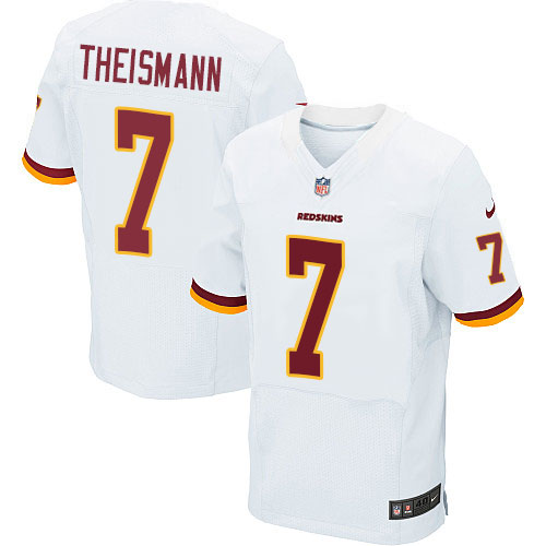 Men's Nike Washington Redskins #7 Joe Theismann Elite White NFL Jersey