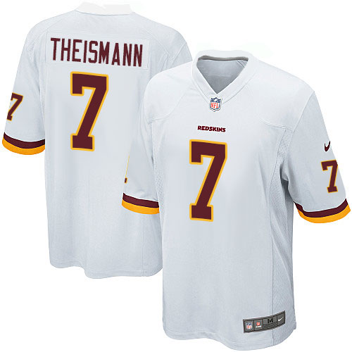 Men's Nike Washington Redskins #7 Joe Theismann Game White NFL Jersey