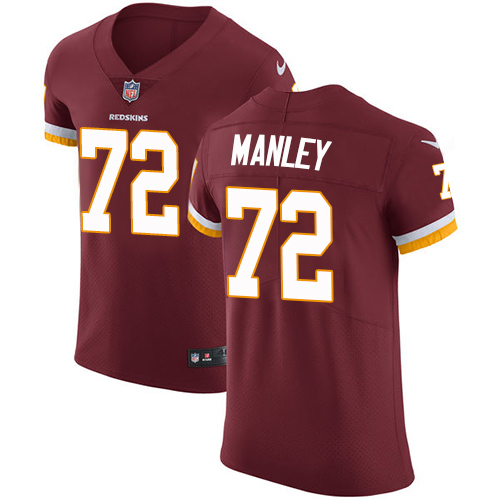 Men's Nike Washington Redskins #72 Dexter Manley Burgundy Red Team Color Vapor Untouchable Elite Player NFL Jersey