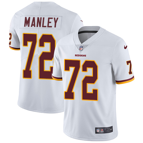 Men's Nike Washington Redskins #72 Dexter Manley White Vapor Untouchable Limited Player NFL Jersey
