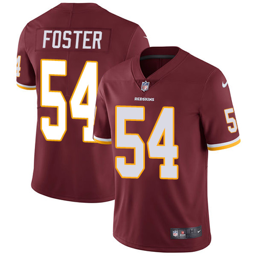 Youth Nike Washington Redskins #54 Mason Foster Burgundy Red Team Color Vapor Untouchable Limited Player NFL Jersey
